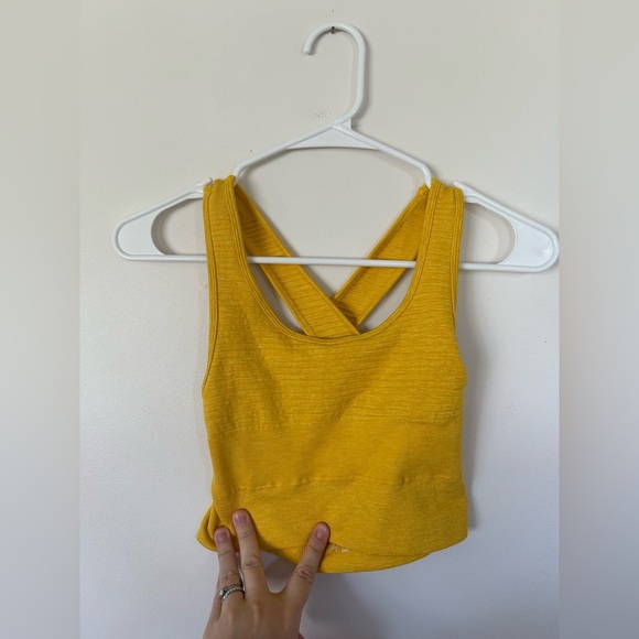 Alphalete Revival Vault Yellow Sports Bra Size XS - Picture 2 of 6